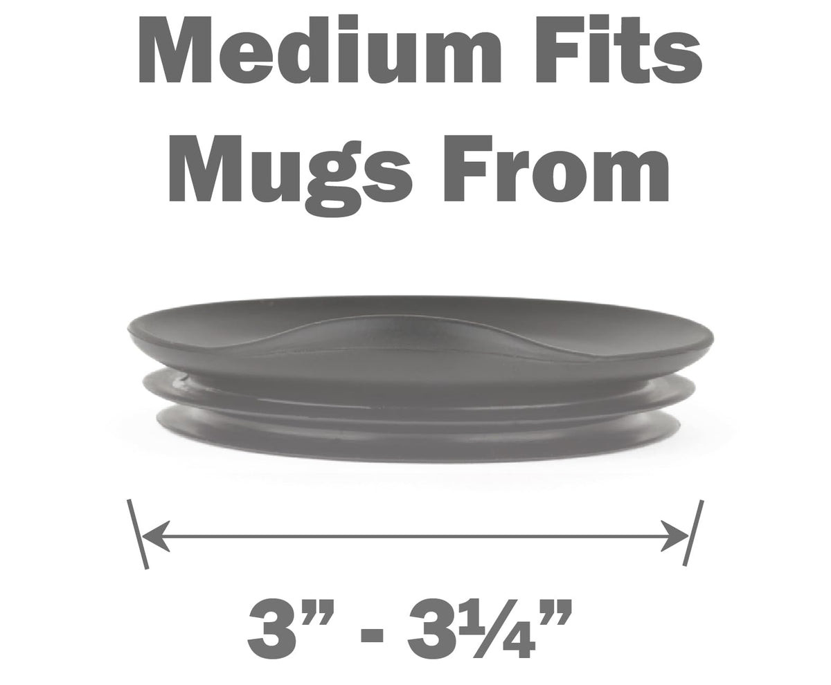 Porta Via silicone lid measures 3 to 3.25 inches ID for precise fit