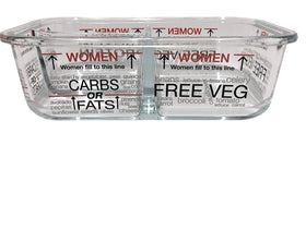 Portion Perfection dishwasher-safe glass containers with top-rack safe lids for easy cleaning