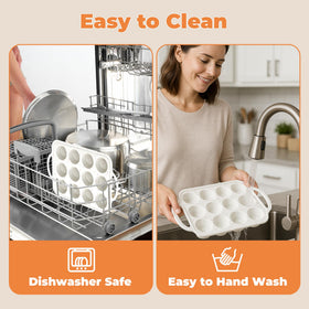 POSOSTO dishwasher-safe muffin pan for quick, easy cleanup.