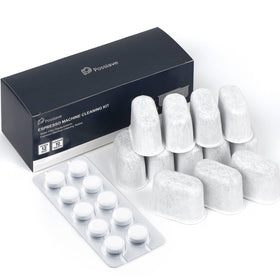 Pos­siave charcoal water filter pack for Breville; reduces impurities for better flavor.