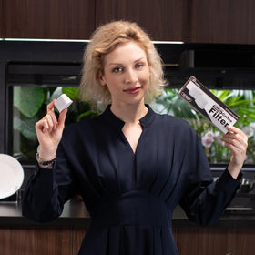 Possiave two-filter packaging keeps filters clean and ready