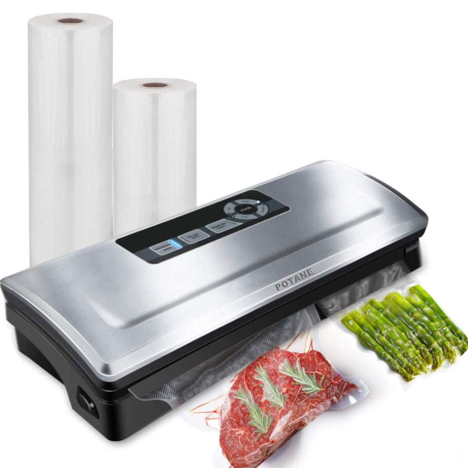 Potane Precision Vacuum Sealer top view shows compact design and easy-access controls.