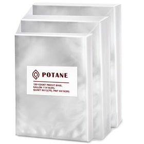 Potane 11x16 gallon vacuum bag showing bulk food seal and freshness
