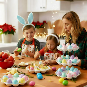 Potchen ceramic deviled egg trays featuring a smooth, durable finish.
