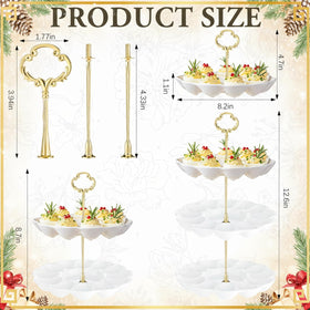 Potchen deviled egg platter stand tower displayed on a festive table.