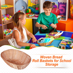 Potchen oval basket stackable storage saves space on shelves and countertops
