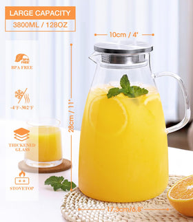 Potdoctor stainless steel lid pitcher durable for daily use.