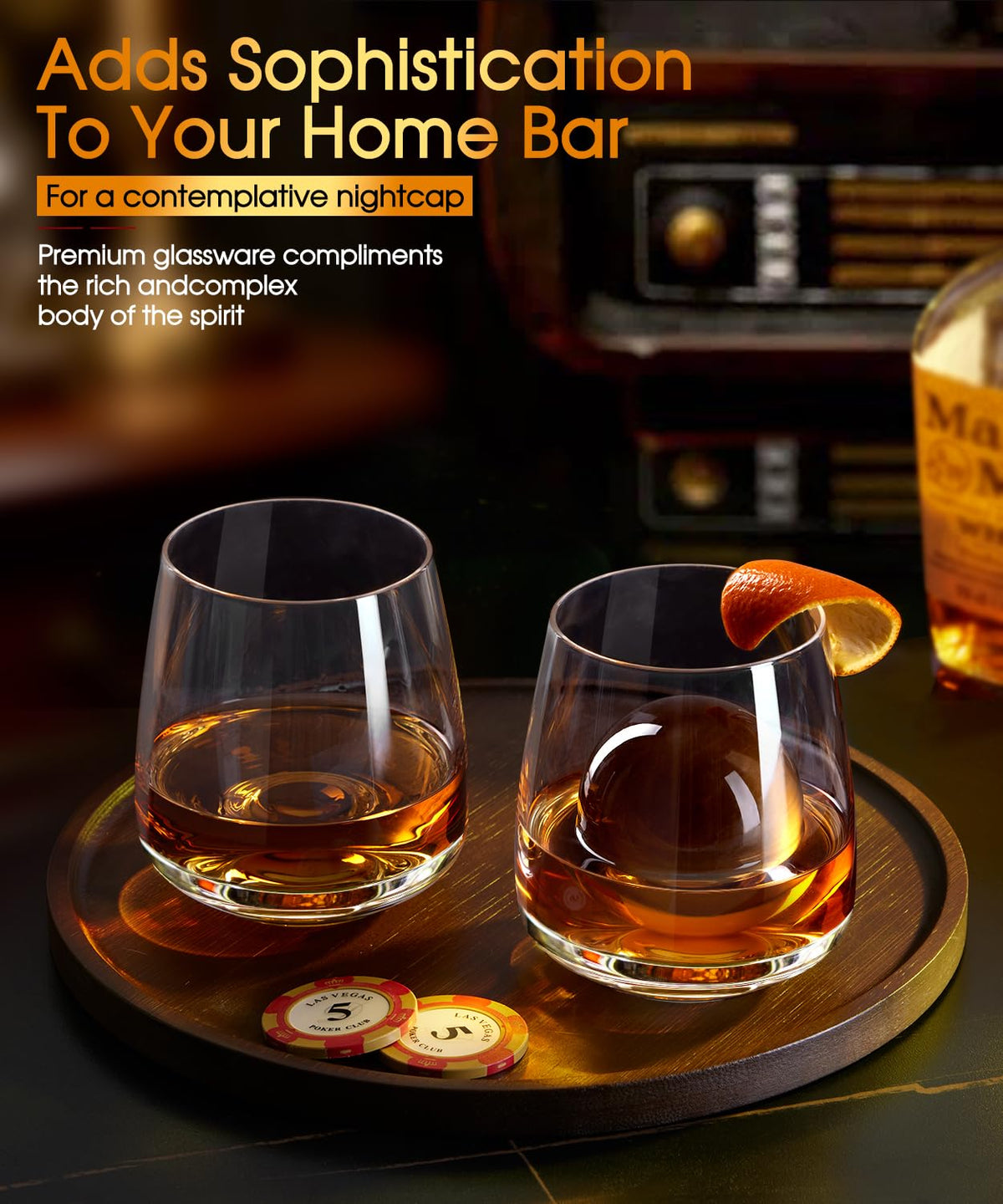 Potdoctor 4-piece set adds a refined touch to home bars.