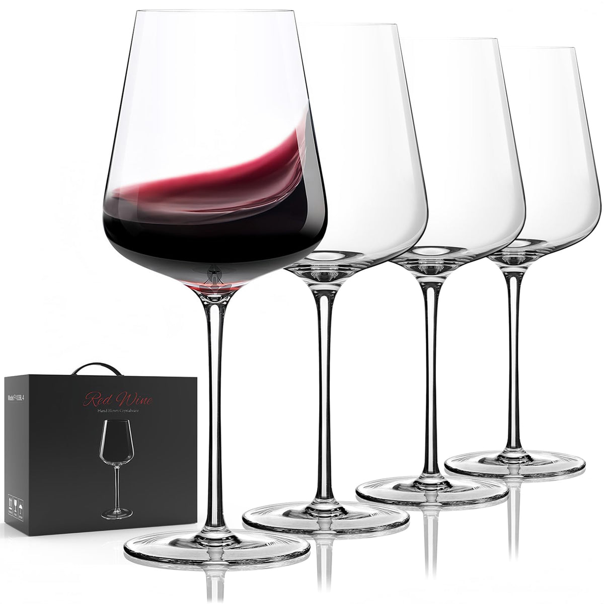 Potdoctor hand-blown 17 oz wine glass for refined tasting experiences.