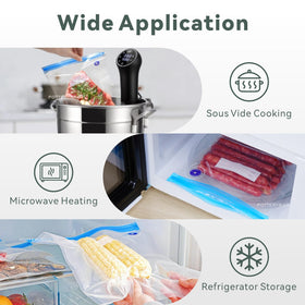 PotteryBag bags in three sizes fit various foods for flexible sous vide.