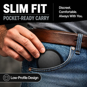Pouch Pack compact storage container holds pouches, pills, and small essentials.
