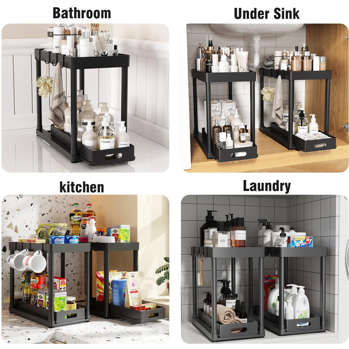 POUGNY tool-free installation takes seconds and rearranges as needed