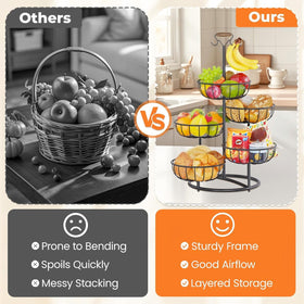 PouHenier.jh portable rack doubles as a stylish kitchen centerpiece.