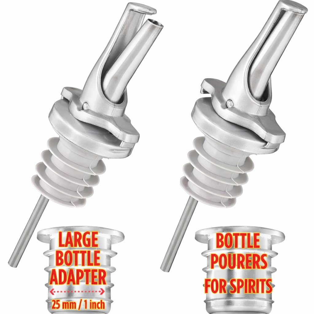 Poura 3-in-1 bottle pour spouts improve bar presentation and control