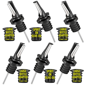 Poura 3-in-1 liquor pour spout front view for precise pours