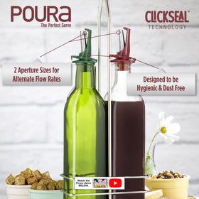 Poura dishwasher-safe label emphasizes easy cleaning after cooking