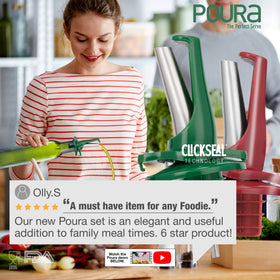Poura kitchen aesthetic setup with spouts in daily use