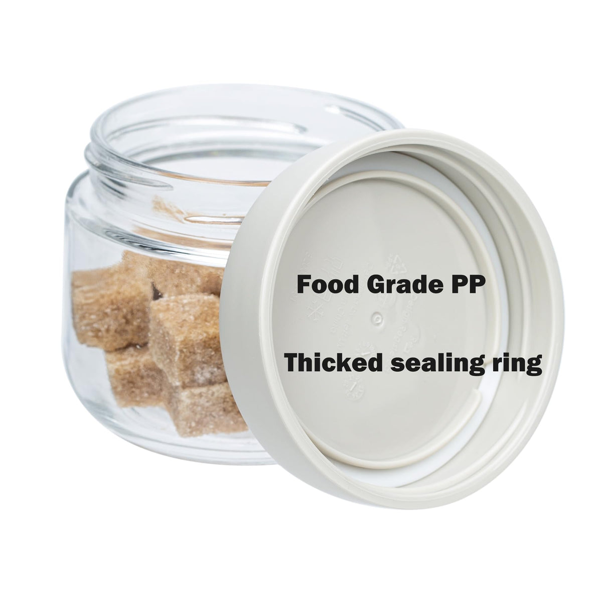 Povinmos BPA-free glass construction resists odors and stains for repeated use.