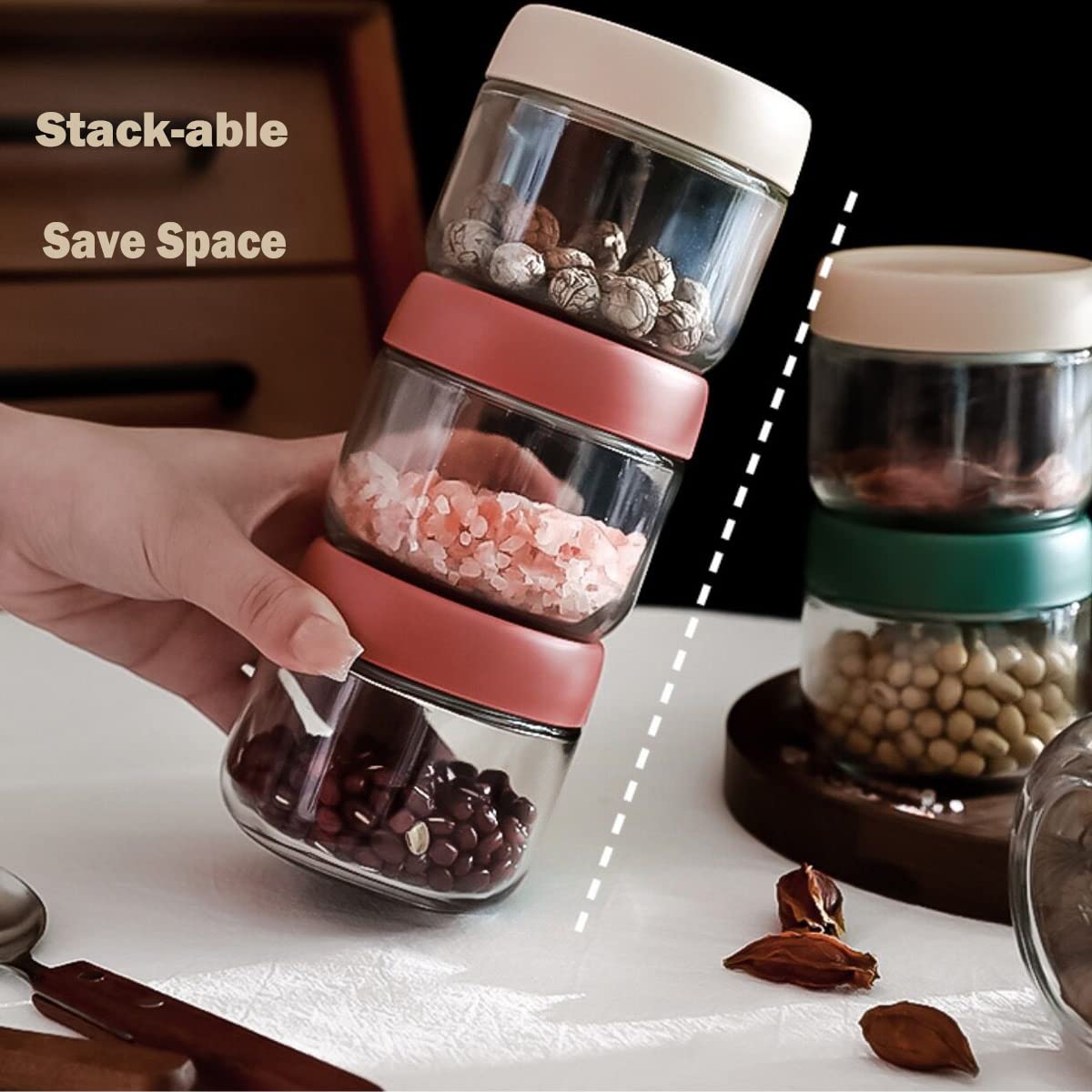 Povinmos snack prep jar ideal for kids' lunches.