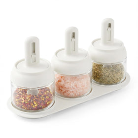 Povinmos umami powder and pepper storage in neat jars