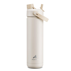 POWCAN 26oz insulated bottle with 2-in-1 lid and straw-spout for versatile sipping.