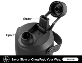POWCAN bottle fits most car cup holders for easy transport.