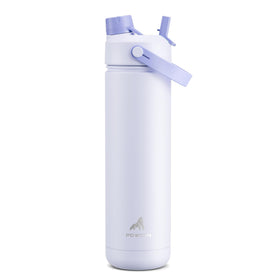 POWCAN Lupine 26 oz bottle with 2-in-1 lid for easy sipping on the go.