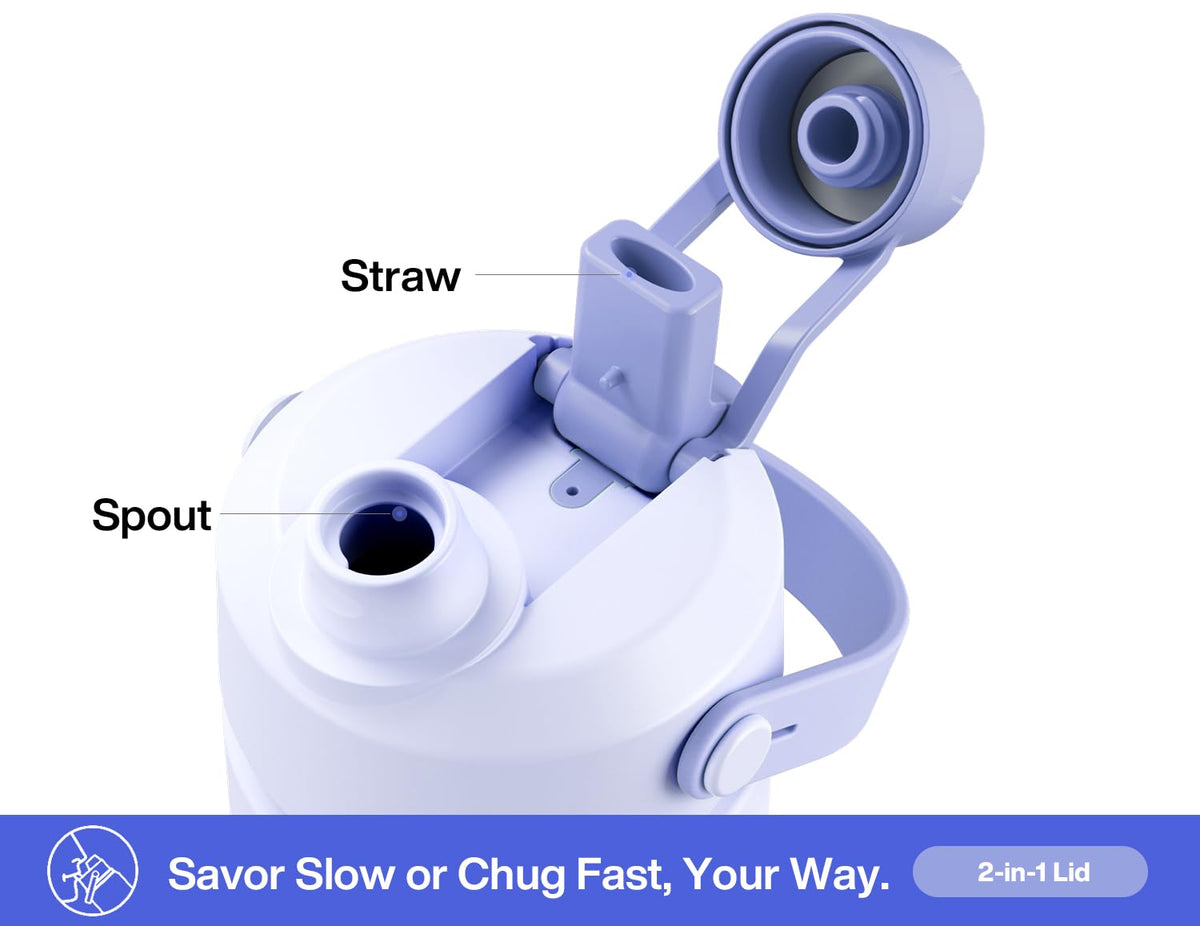 POWCAN Lupine bottle demonstrating leak-proof seal for bags and daily activities.
