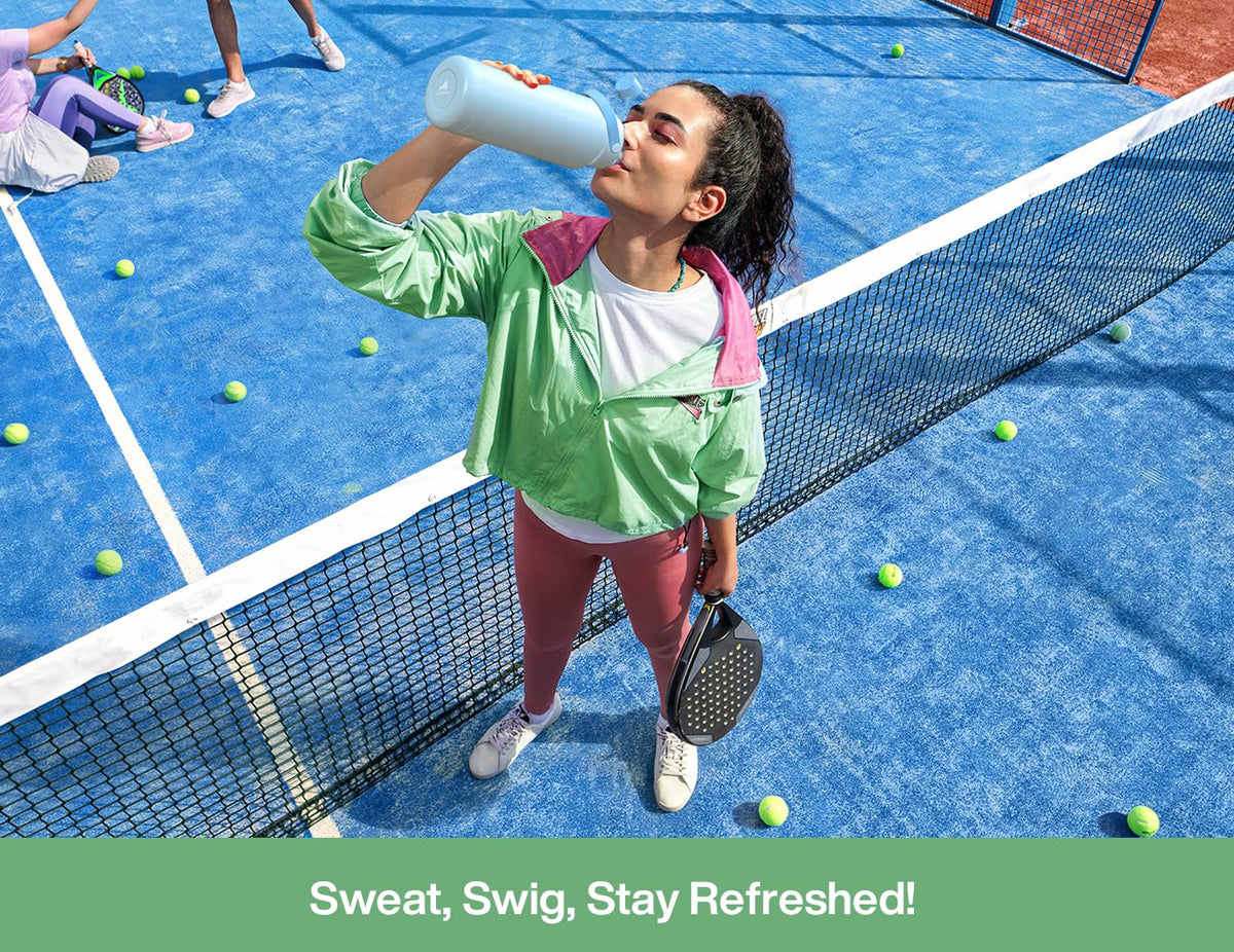 POWCAN mint bottle with wide mouth enables easy cleaning and refilling.