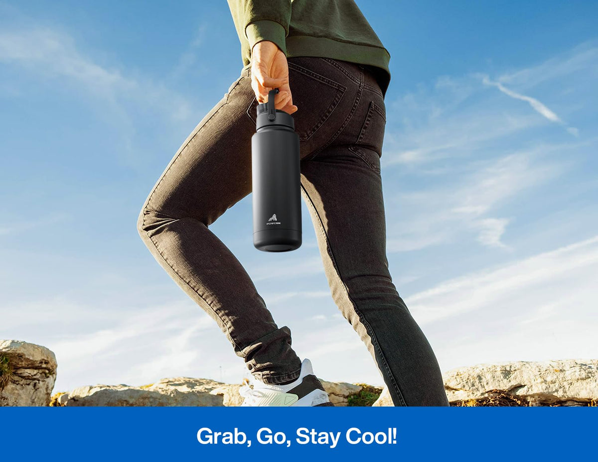 Keeps drinks cold up to 24 hours with double-wall insulation