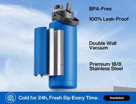 Powcan stainless steel body for durable daily hydration