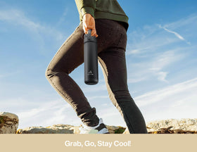 POWCAN bottle suitable for sports, gym, travel, and school.