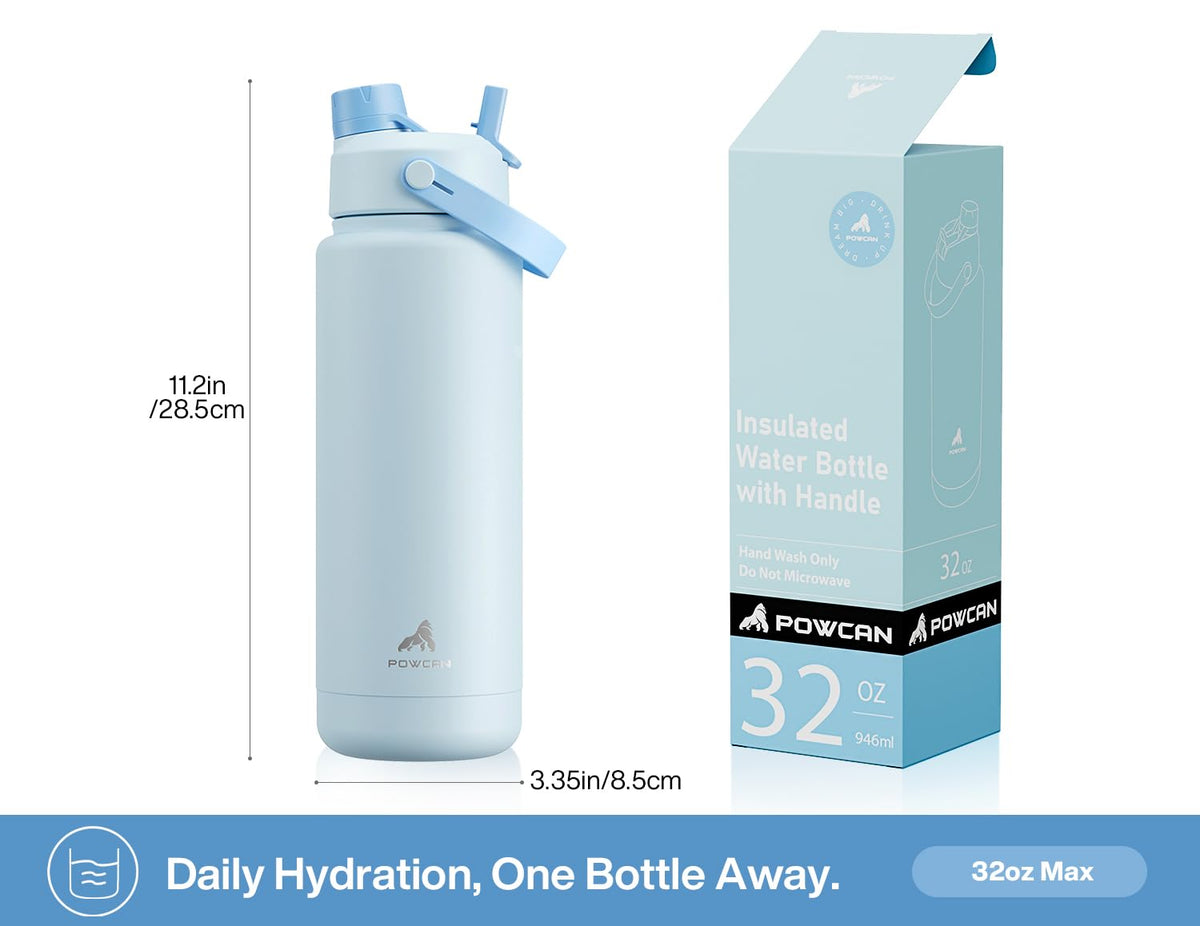 POWCAN BPA-free 18 8 stainless steel for pure tasting drinks.