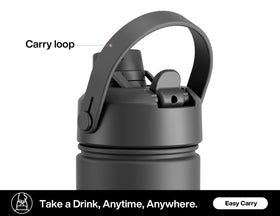 POWCAN BPA-free metal-taste-free bottle in Dark Knight supports clean hydration.