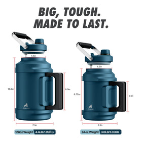 POWCAN stainless steel body resists heat and condensation.