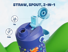 POWCAN leakproof lid keeps drinks from spilling in car seats and bags.