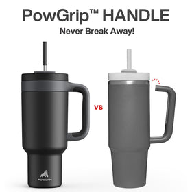 POWCAN PowGrip handle provides a firm grip for outdoor adventures.