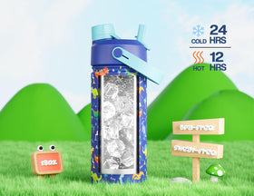 POWCAN stainless steel BPA-free bottle; durable for daily use.