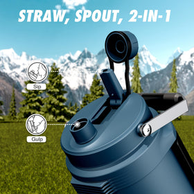 POWCAN wide mouth bottle easy to fill with ice and clean