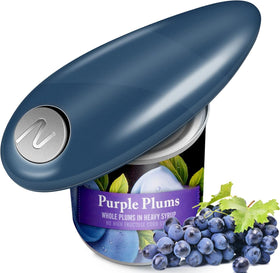 Powerhelper one-touch electric can opener compact design for drawer storage and easy use