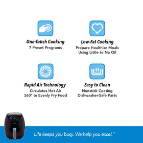 PowerXL Air Fryer 7 QT Maxx Classic clean-ready exterior.