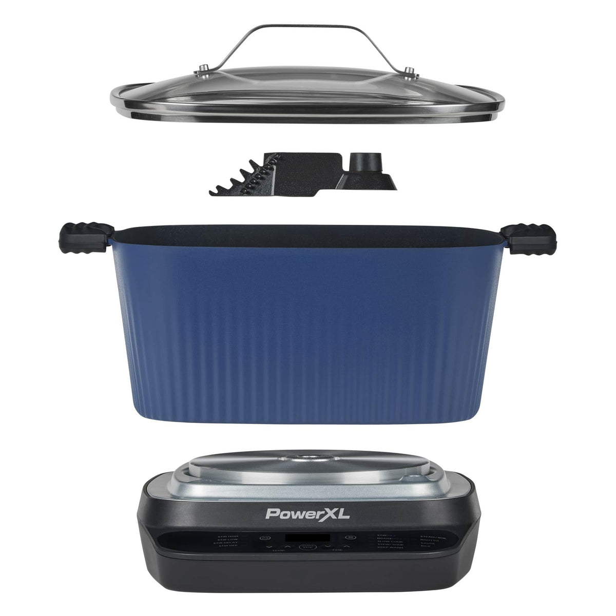 PowerXL StirMax Midnight Blue braise-max preset for rich, tender flavors