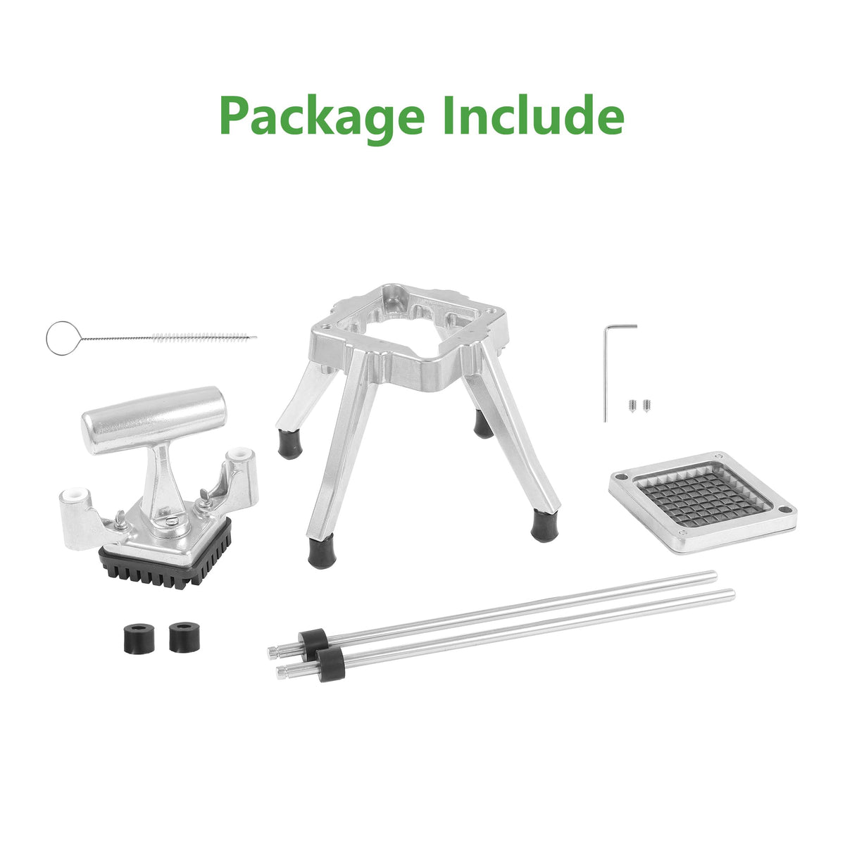 POWLAB Commercial Chopper sturdy aluminum frame for durable daily use.
