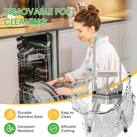 POWLAB easy-clean blade assembly for quick maintenance after use.