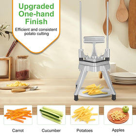 POWLAB three-blade system enables 1/4-inch, 1/2-inch, and 3/8-inch cuts.