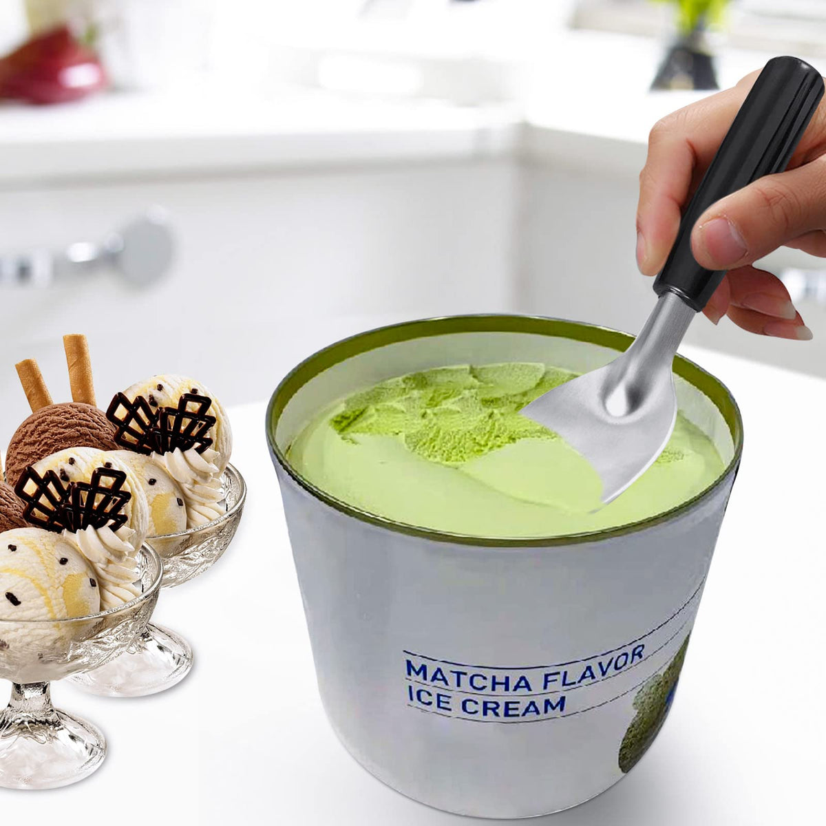 POWSHELF flat edge design helps scrape bottom of pots and bowls