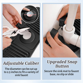 PoYang 2.5-inch hole fits faucet bases up to 2.5 inches