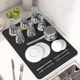 PoYang coffee mat doubles as a drying tray for dishes and pets.