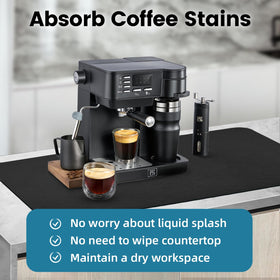 PoYang anti-slip surface protects counters while keeping the mat in place.