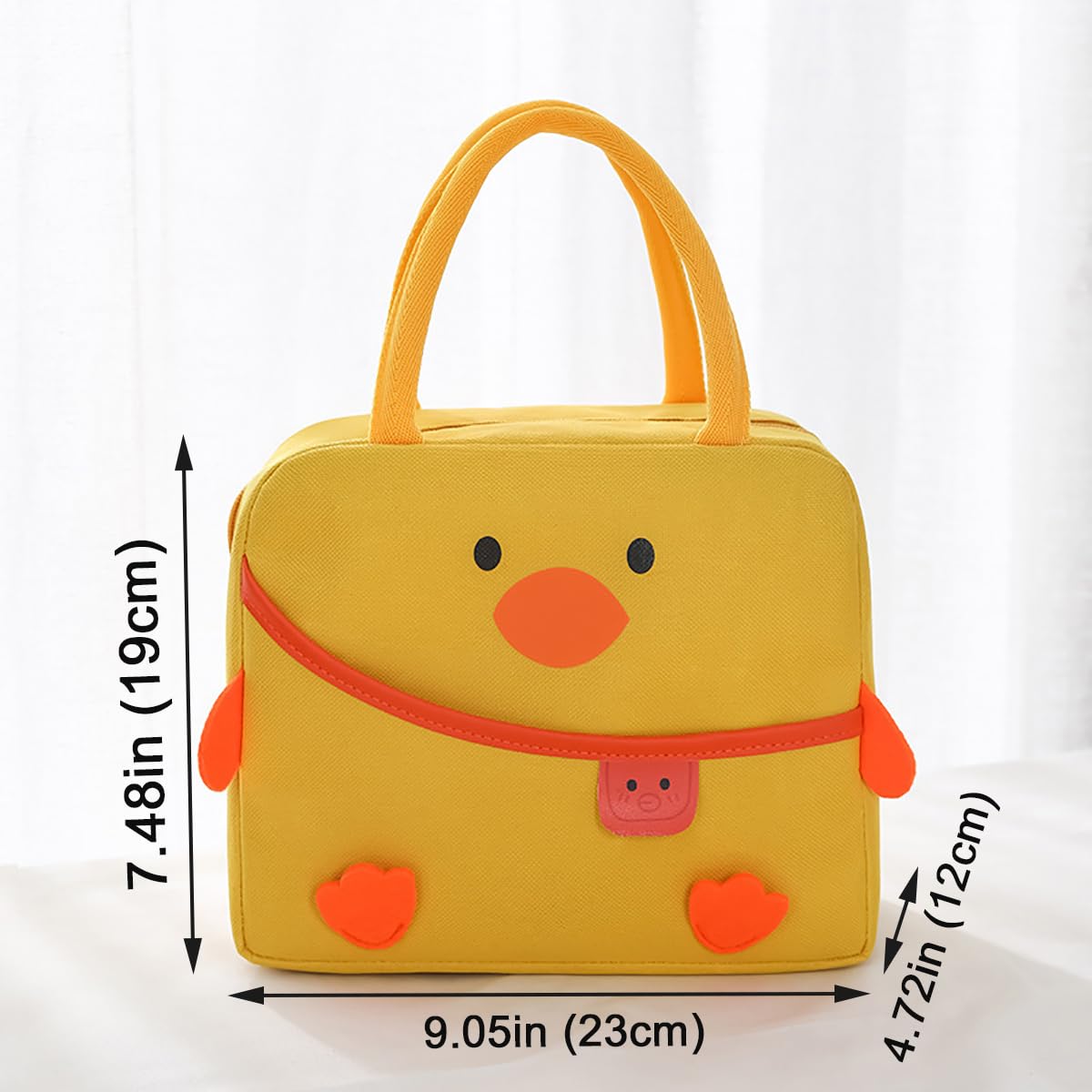POYIPI easy-clean lunch bag with aluminum lining wipes down quickly.